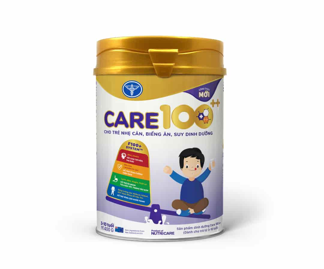 Sữa tăng chiều cao Care 100 Gold Grow hỗ trợ phát triển chiều cao