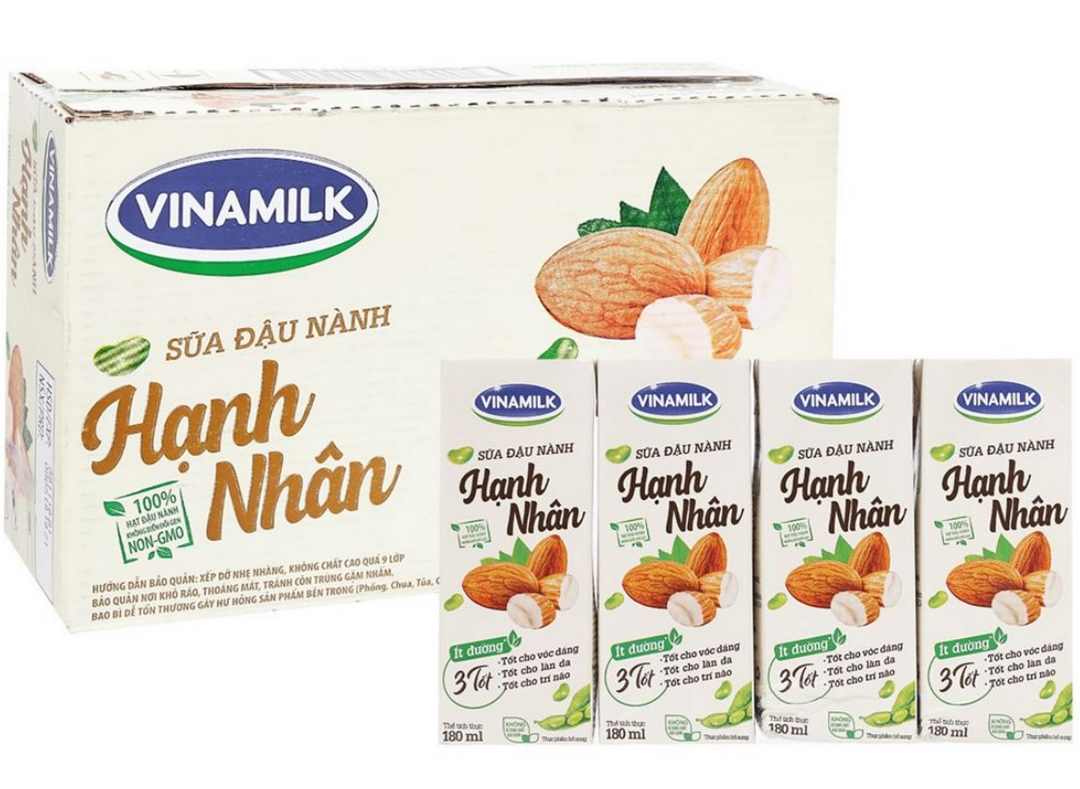 Sữa đậu nành hạnh nhân Vinamilk