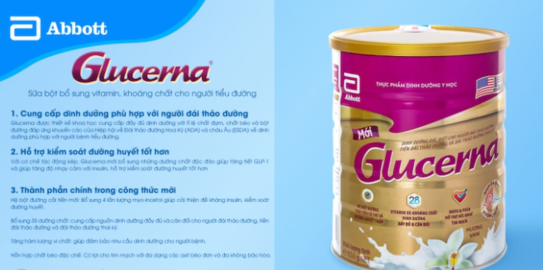 Sữa Glucerna là sản phẩm của Abbott