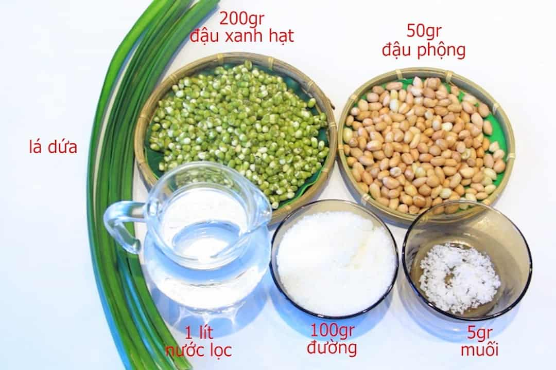 Tác dụng của sữa đậu xanh lá dứa