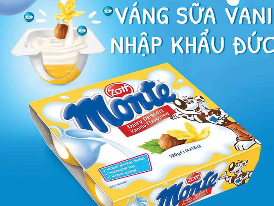 Hướng dẫn sử dụng váng sữa Monte