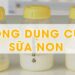 Công dụng của sữa non